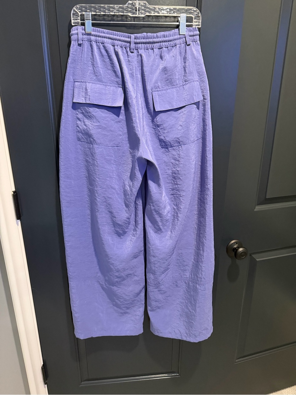 NWOT Maeve by Anthropologie Seamed Wide Leg Track Pants Purple - Size small - Picture 7 of 10